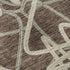 9' X 12' Brown And Ivory Geometric Washable Area Rug With UV Protection