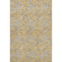 5' X 8' Gold And Ivory Geometric Washable Area Rug With UV Protection