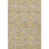 5' X 8' Gold And Ivory Geometric Washable Area Rug With UV Protection