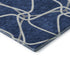 5' X 8' Blue And Ivory Geometric Washable Area Rug With UV Protection