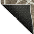 5' X 8' Brown And Ivory Geometric Washable Area Rug With UV Protection