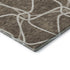 8' X 10' Brown And Ivory Geometric Washable Area Rug With UV Protection