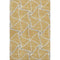5' X 8' Gold Ivory And Gray Geometric Washable Area Rug With UV Protection