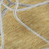 8' Gold Ivory And Gray Geometric Washable Round Rug With UV Protection