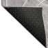 8' Lavender And Ivory Geometric Washable Round Rug With UV Protection