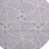 8' Lavender And Ivory Geometric Washable Round Rug With UV Protection