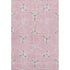9' X 12' Pink Ivory And Gray Geometric Washable Area Rug With UV Protection