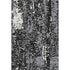 5' X 8' Black Gray And Ivory Abstract Washable Area Rug With UV Protection