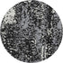 8' Black Gray And Ivory Abstract Washable Round Rug With UV Protection