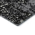 8' Black Gray And Ivory Abstract Washable Round Rug With UV Protection