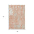 5' X 8' Coral Taupe And Ivory Abstract Washable Area Rug With UV Protection