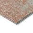 5' X 8' Coral Taupe And Ivory Abstract Washable Area Rug With UV Protection