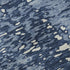 5' X 8' Denim Blue And Ivory Abstract Washable Area Rug With UV Protection