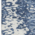 5' X 8' Denim Blue And Ivory Abstract Washable Area Rug With UV Protection