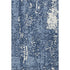 5' X 8' Denim Blue And Ivory Abstract Washable Area Rug With UV Protection