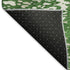 5' X 8' Emerald And Ivory Abstract Washable Area Rug With UV Protection