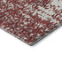 5' X 8' Burgundy Ivory And Gray Abstract Washable Area Rug With UV Protection