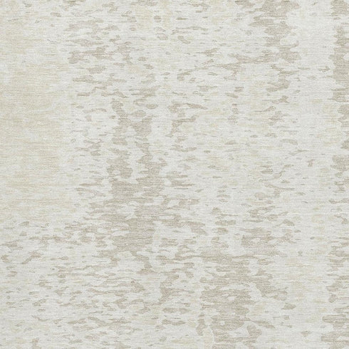 5' X 8' Ivory And Beige Abstract Washable Area Rug With UV Protection
