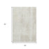 5' X 8' Ivory And Beige Abstract Washable Area Rug With UV Protection