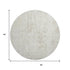 8' Ivory And Beige Abstract Washable Round Rug With UV Protection