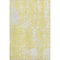 8' X 10' Yellow And Ivory Abstract Washable Area Rug With UV Protection