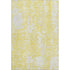 9' X 12' Yellow And Ivory Abstract Washable Area Rug With UV Protection