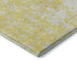 9' X 12' Yellow And Ivory Abstract Washable Area Rug With UV Protection