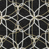 5' X 8' Black Ivory And Gold Geometric Washable Area Rug With UV Protection