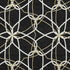8' X 10' Black Ivory And Gold Geometric Washable Area Rug With UV Protection