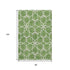 8' X 10' Green Ivory And Gray Geometric Washable Area Rug With UV Protection