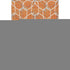 9' X 12' Orange Ivory And Gray Geometric Washable Area Rug With UV Protection