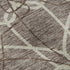 8' Taupe Beige And Brown Geometric Washable Round Rug With UV Protection