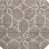 8' Taupe Beige And Brown Geometric Washable Round Rug With UV Protection