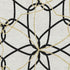 8' X 10' White Black And Gold Geometric Washable Area Rug With UV Protection