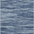 5' X 8' Blue And Ivory Striped Washable Area Rug With UV Protection