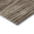 5' X 8' Brown And Beige Striped Washable Area Rug With UV Protection