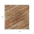 8' X 10' Copper And Rust Striped Washable Area Rug With UV Protection