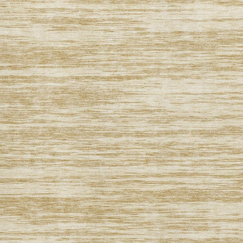 9' X 12' Gold And Beige Striped Washable Area Rug With UV Protection