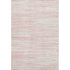 5' X 8' Pink And Ivory Striped Washable Area Rug With UV Protection