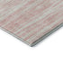 5' X 8' Pink And Ivory Striped Washable Area Rug With UV Protection