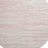 8' Pink And Ivory Striped Washable Round Rug With UV Protection