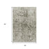 5' X 8' Beige And Taupe Abstract Washable Area Rug With UV Protection