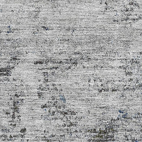 5' X 8' Gray And Silver Abstract Washable Area Rug With UV Protection