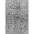 9' X 12' Gray And Silver Abstract Washable Area Rug With UV Protection