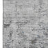 9' X 12' Gray And Silver Abstract Washable Area Rug With UV Protection