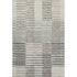 5' X 8' Beige Ivory And Gray Striped Washable Area Rug With UV Protection