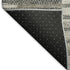 5' X 8' Beige Ivory And Gray Striped Washable Area Rug With UV Protection