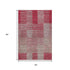 5' X 8' Burgundy And Gray Striped Washable Area Rug With UV Protection