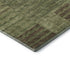 5' X 8' Coffee And Green Striped Washable Area Rug With UV Protection