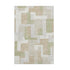 5' X 8' Beige Ivory And Taupe Geometric Washable Area Rug With UV Protection